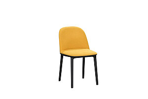 Besucherstuhl / vitra 'Softshell Side Chair' / rapsgelb