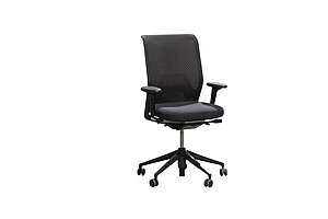 Bürodrehstuhl / vitra 'ID Mesh' / Netzrücken / Asphalt