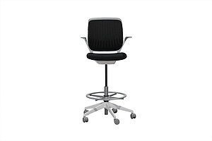 Kassenstuhl / Arbeitsstuhl / Steelcase 'Cobi Stool Counterstuhl' / Netzrücken / schwarz / NP 1029 €