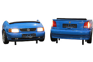 2-tlg. Sitzgruppe 'VW POLO' / blau - NP 9500 EUR