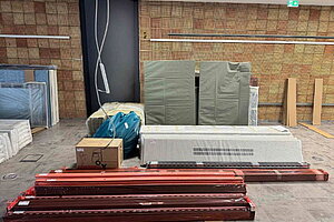 Raum-in-Raum System / Lindner 'Cube Duo' / 2,71 x 2,7 x 4,05 m