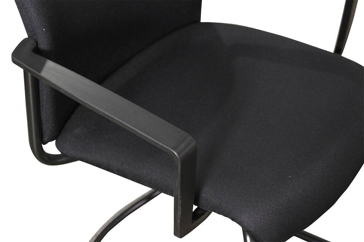 Freischwinger / Viasit / schwarz / stapelbar