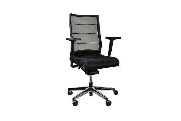 Bürodrehstuhl / Interstuhl 'AirPad' / Netzrücken / schwarz