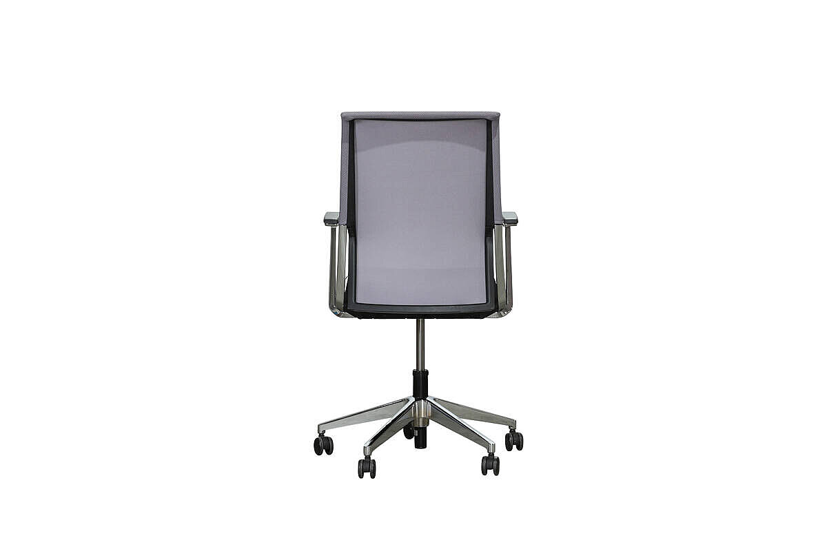 Bürodrehstuhl / Haworth 'Comforto 59' / Netzrücken grau / Sitz schwarz