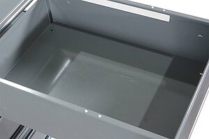 Rollcontainer / USM Haller / 3 Schubladen / mittelgrau
