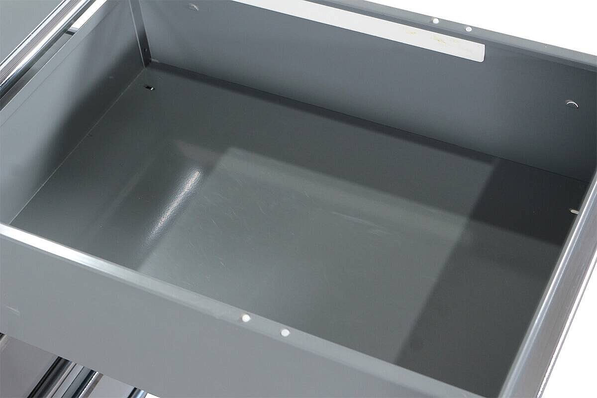 Rollcontainer / USM Haller / 3 Schubladen / mittelgrau