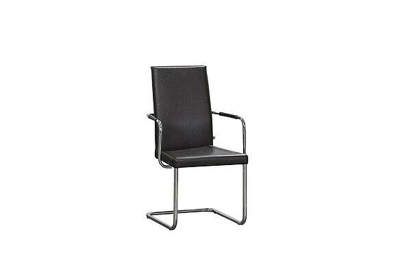 Freischwinger / KFF 'Aura' / Leder in braun