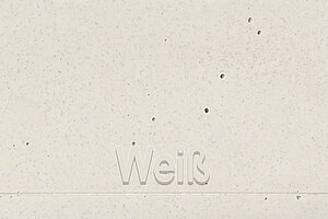 Beton-Blumenkübel 'Triptik' in der Ausführung 'Triptik 2' in weiß - Design: Sacha Lakic