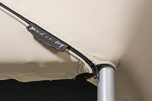 2er Set Besucherstuhl / Gerard van den Berg / Leder beige