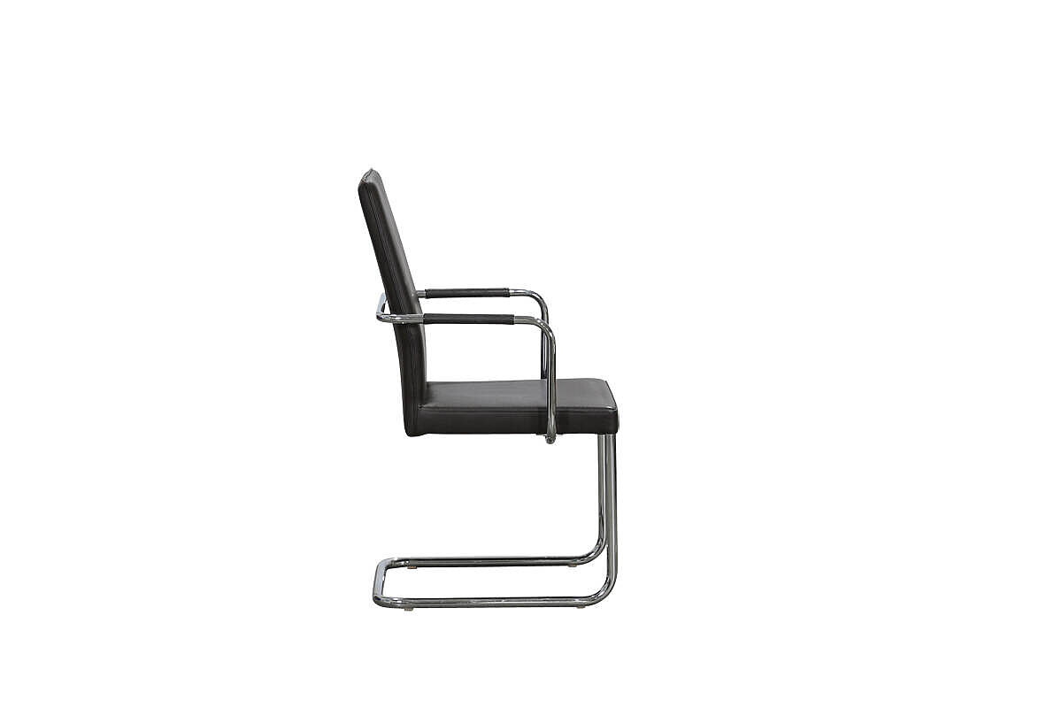 Freischwinger / KFF 'Aura' / Leder in braun