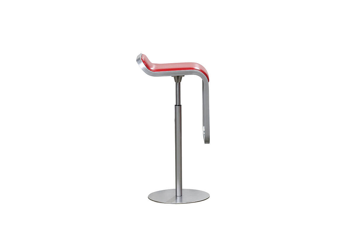 Barhocker / La Palma 'LEM S80' / Leder rot