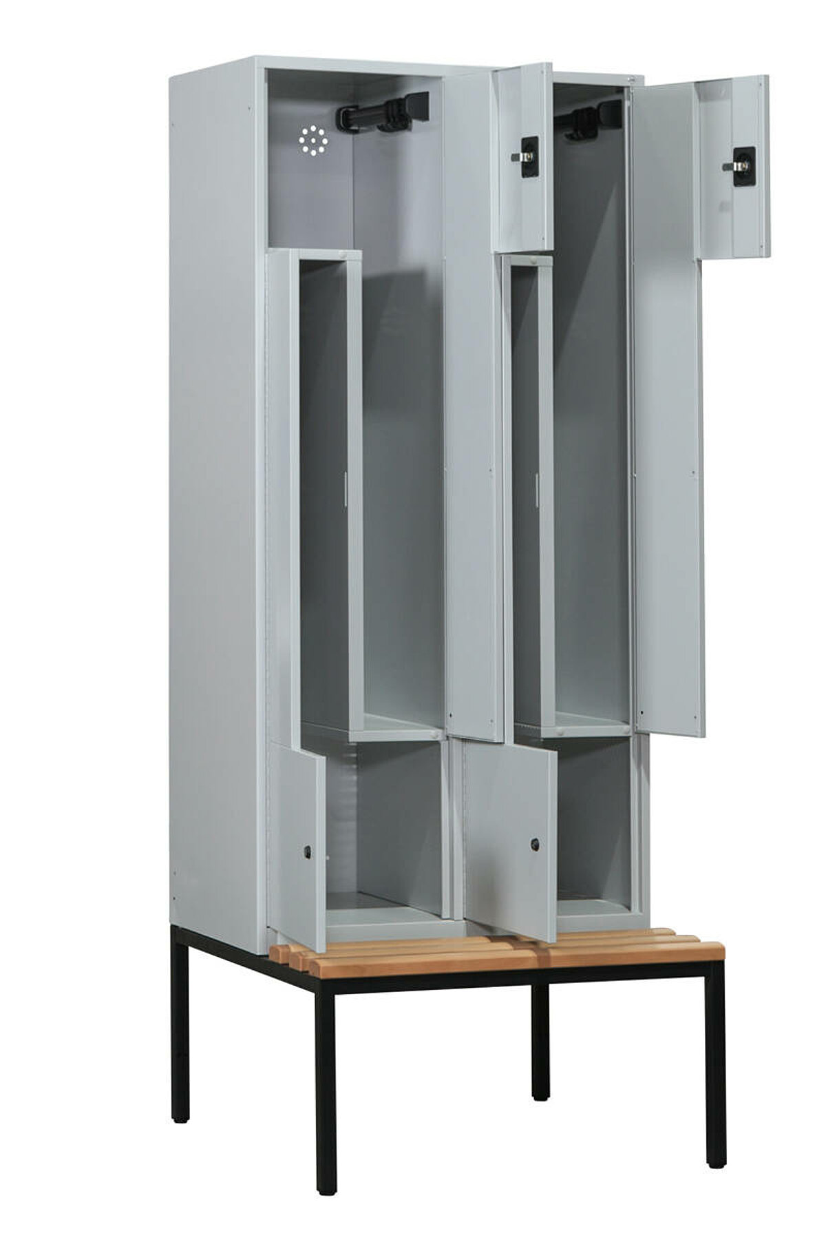 Z-Garderobenschrank / Spindschrank / C+P / 4er / inkl. Sitzbank / NP 1523 EUR