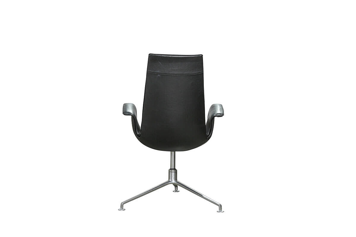 Konferenzsessel / Walter Knoll 'FK Chair' / Leder schwarz