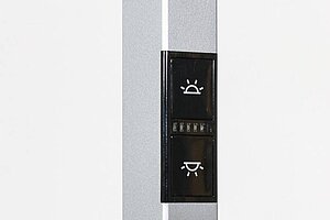 Stehleuchte / Waldmann 'LAVIGO - DP 372/R' / silber