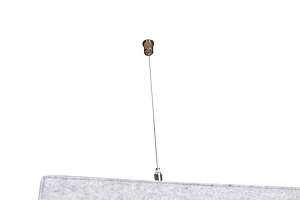 2-tlg. Set Schall-Absorber / grau + blau / Deckenmontage