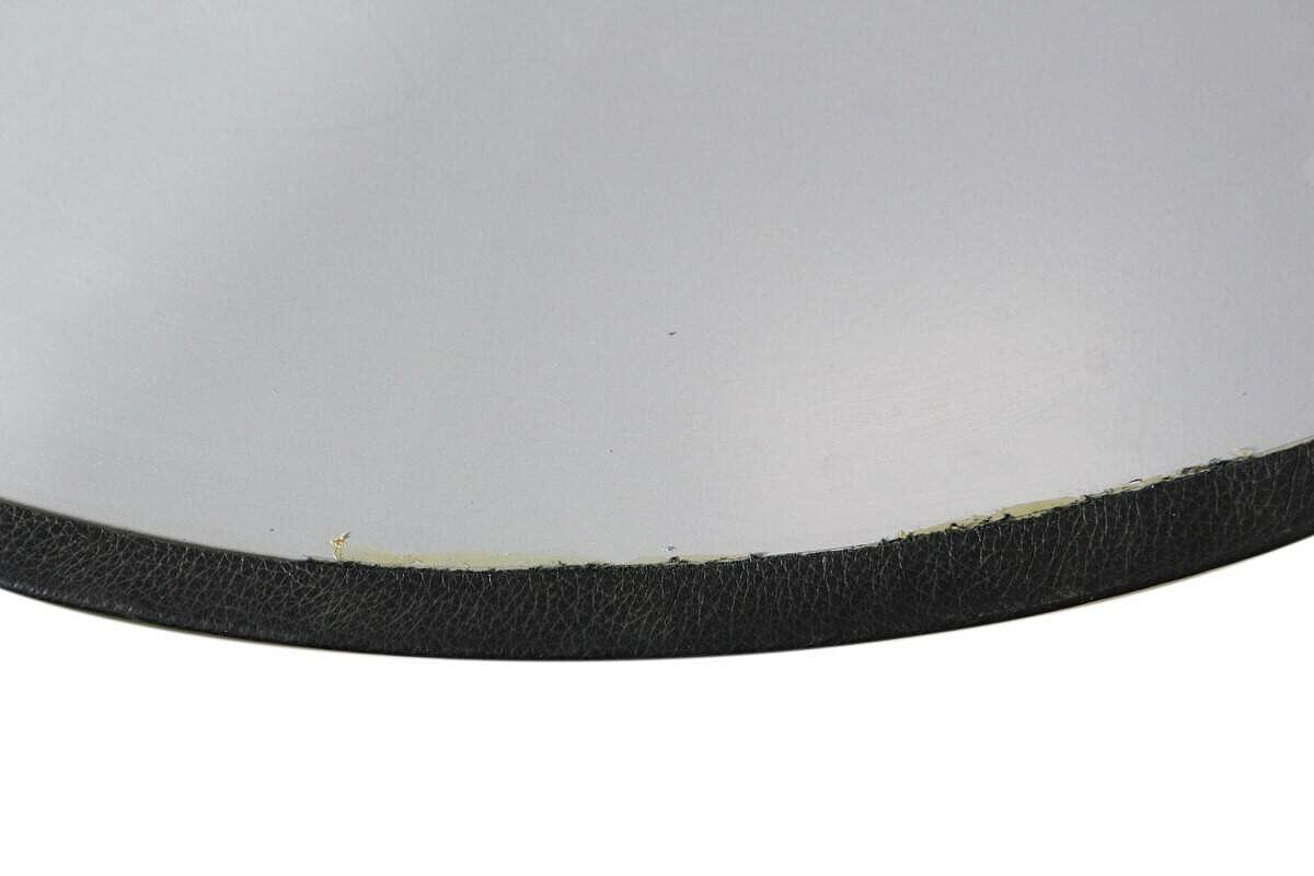 Schreibtischunterlage in Leder, schwarz