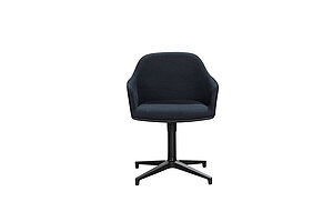 Konferenzstuhl / vitra 'Softshell Chair' / schwarz / NP 879 EUR