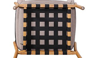 Loungesessel / TON 'DOWEL' / eiche/braun