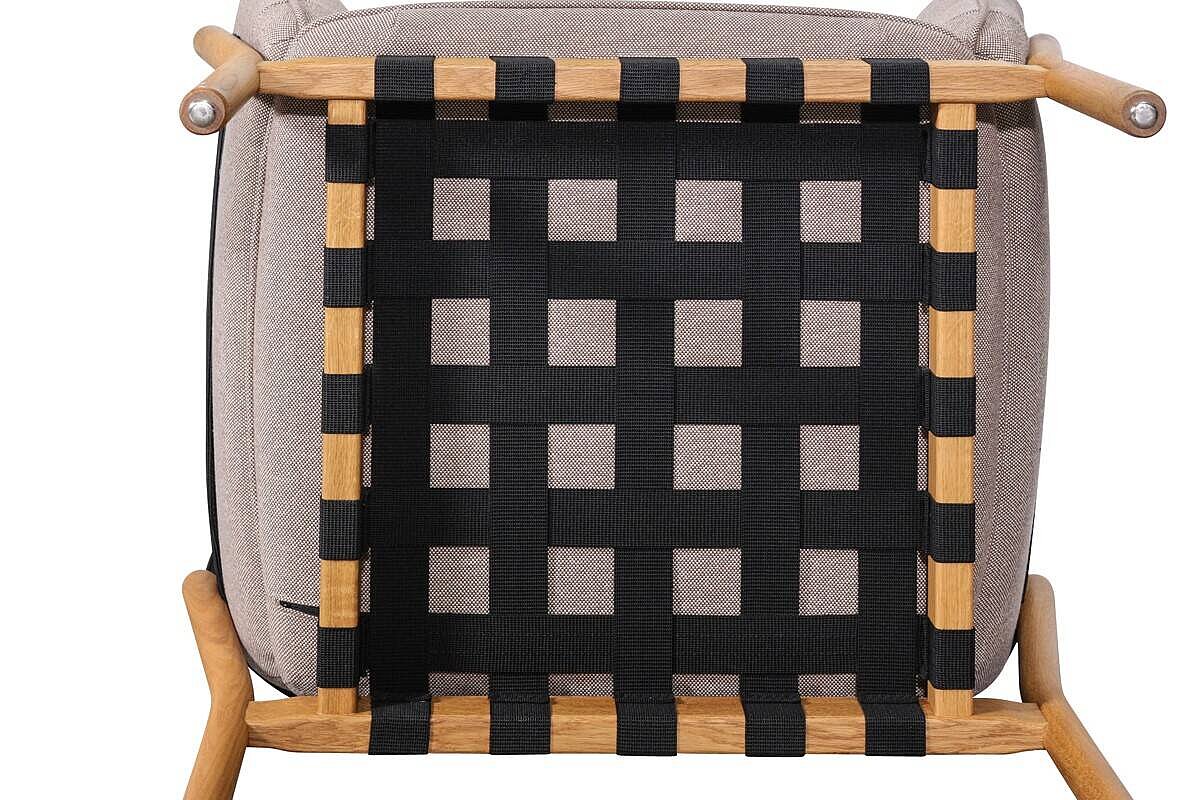 Loungesessel / TON 'DOWEL' / eiche/braun