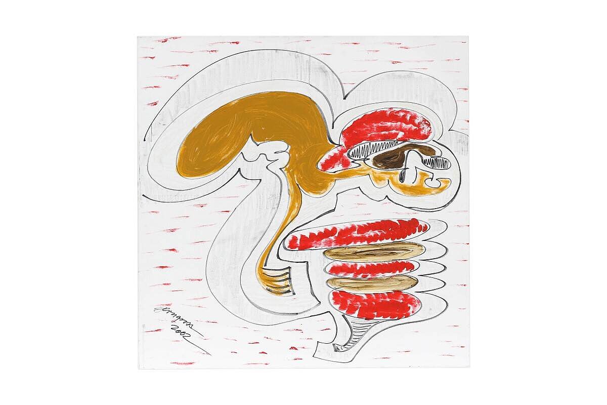 Gemälde 'Der innere Kreis', 100 x 100 cm