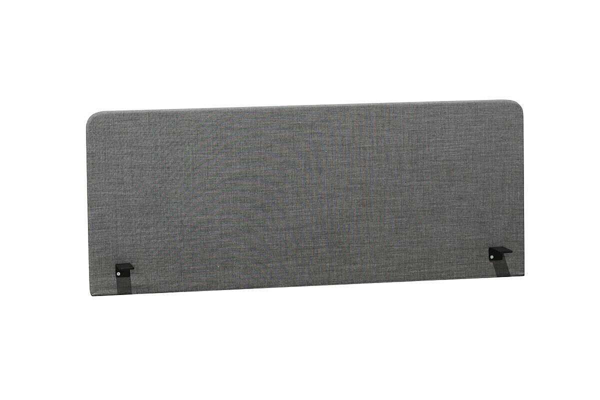 Tischtrennwand / Zilenzio 'Optima 30' / grau / 160 x 64 cm / inkl. Halterungen
