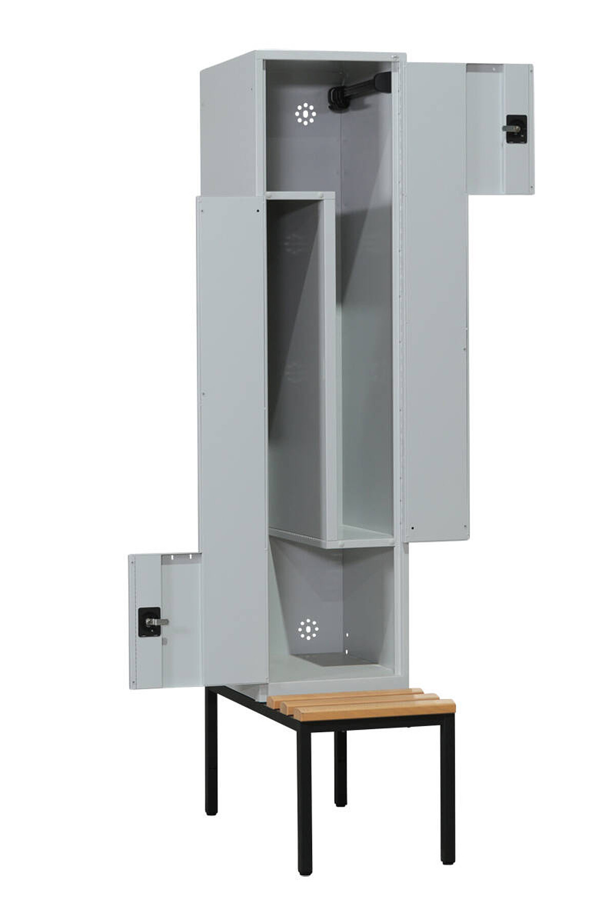 Z-Garderobenschrank / Spindschrank / C+P / 2er / inkl. Sitzbank / NP 990€