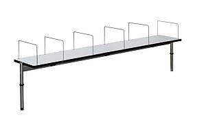 Zweite Ebene / USM Haller / perlgrau / für Schreibtische 175 cm