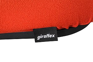 Bürodrehstuhl / Giroflex 'G353' / Netzrücken anthrazit / Sitz Lobster - orange