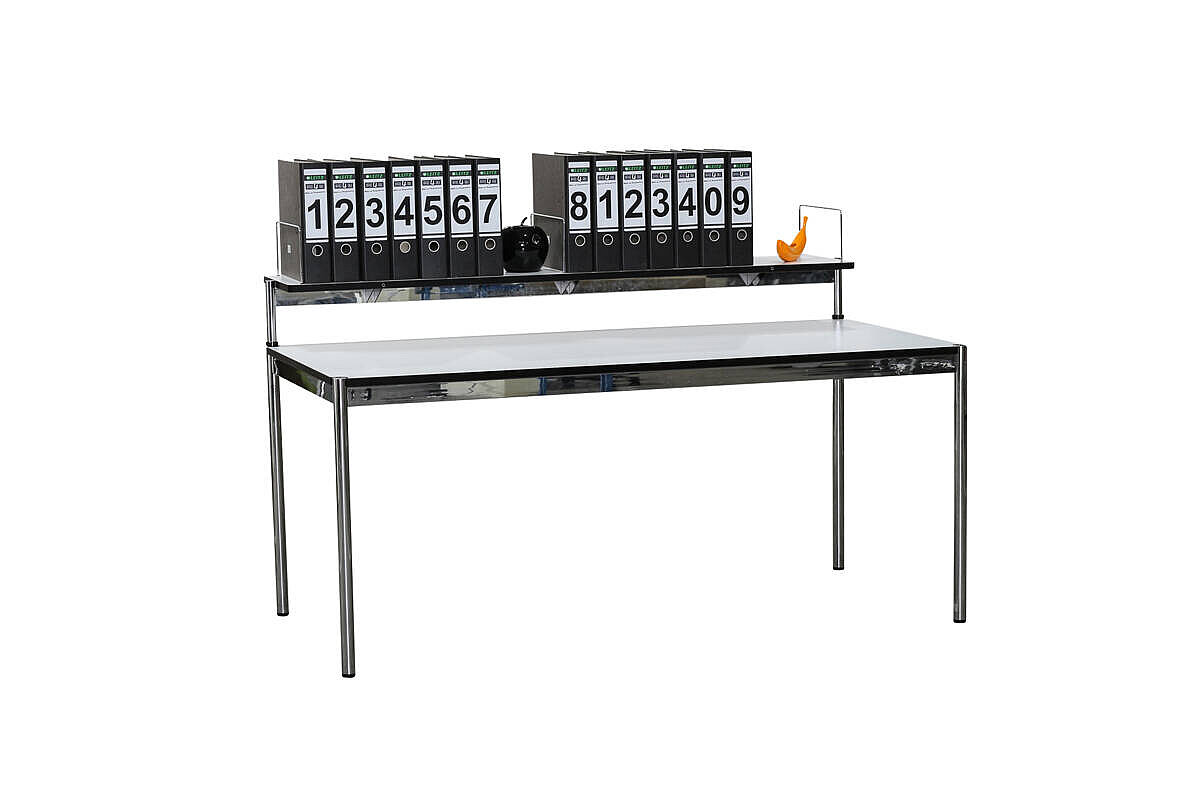 Zweite Ebene / USM Haller / perlgrau / für Schreibtische 175 cm