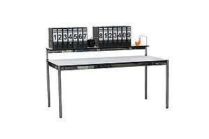 Zweite Ebene / USM Haller / perlgrau / für Schreibtische 175 cm