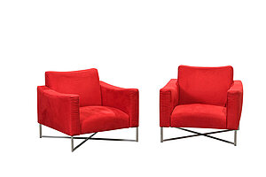 Loungesessel / KFF 'Luis Lounge' / rot / 2238 EUR