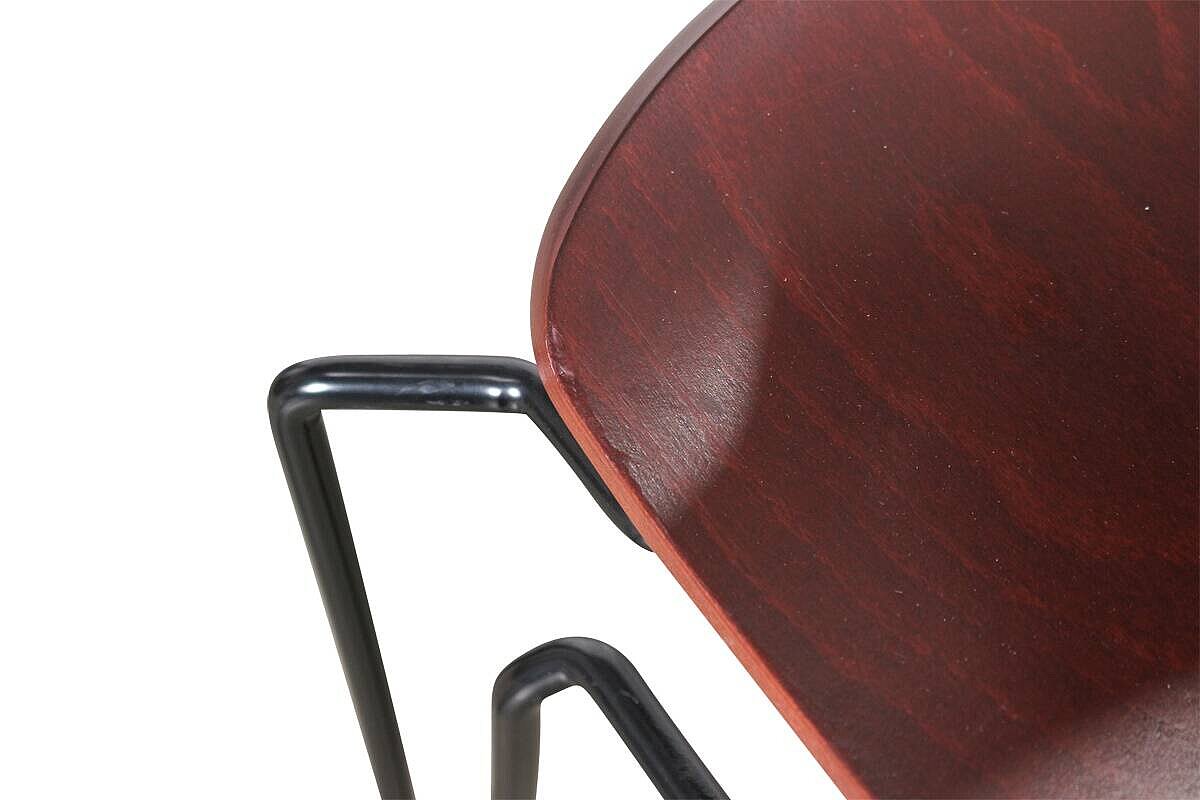 Stapelstuhl / Donghia 'Anziano' / Vintage / T-förmige Rückenlehne / Holz