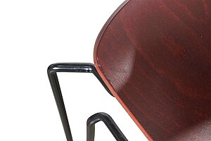 Stapelstuhl / Donghia 'Anziano' / Vintage / T-förmige Rückenlehne / Holz