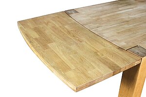 3-tlg. Set / UNIQUE LIVING FURNITURE / eiche / Tisch 200 x 100 cm / 2 Sitzbänke