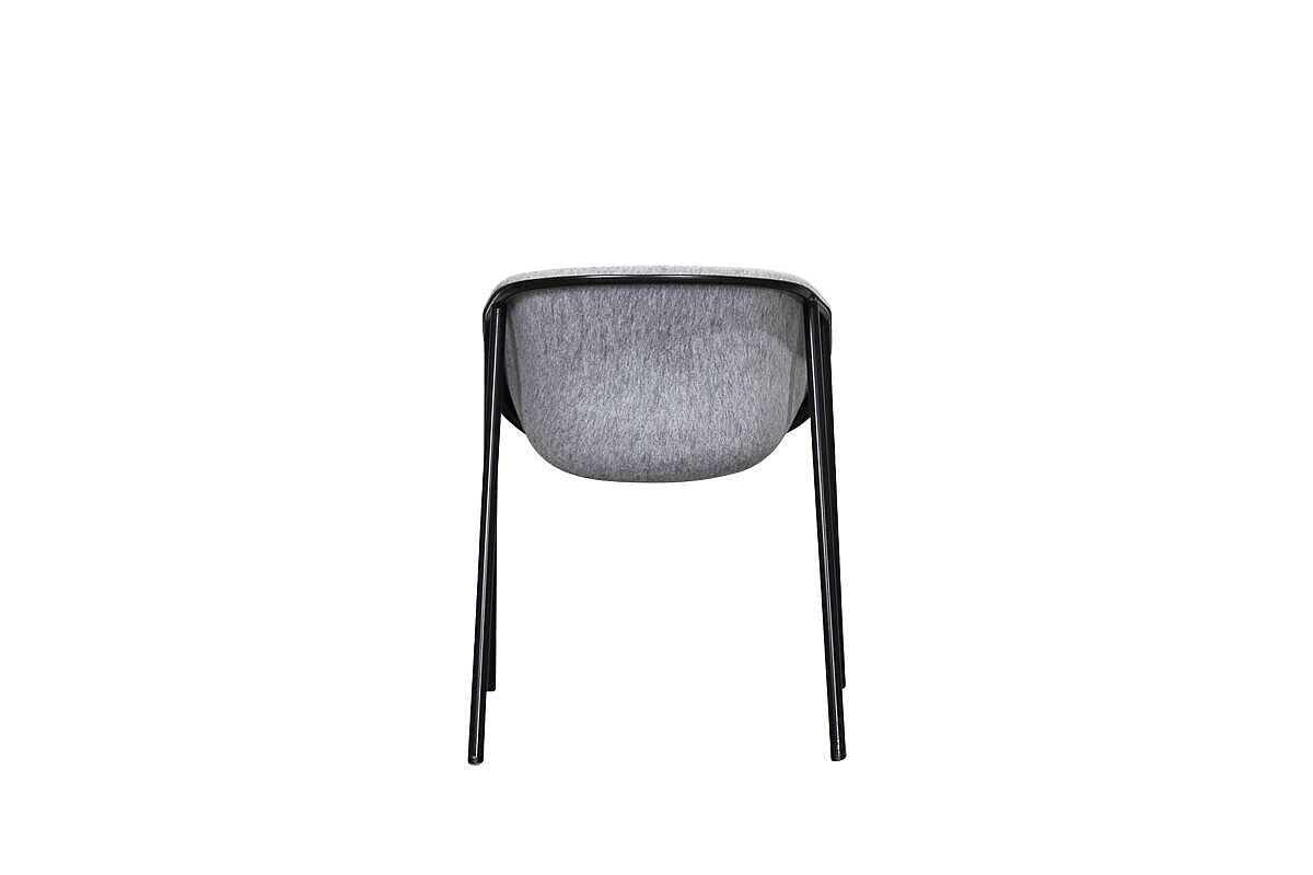 Besucherstuhl / Sessel / DeVorm 'LJ 1' / Sitzschale Filz hellgrau