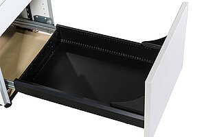 Rollcontainer / Ophelis / Privatfach / weiß / 60 cm