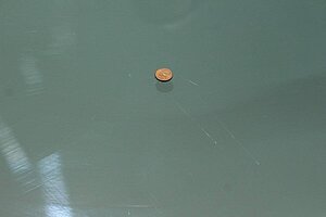 2-tlg. Chef-Arbeitsplatz / Konferenztisch / Walter Knoll 'Icon' / Schreibtisch Glasplatte / Standcontainer silber