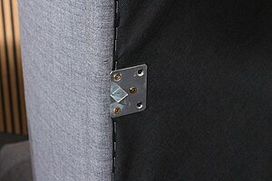 Neuwertig / MUUTO 'Connect' / Stoff Remix / Farbe 143 grau - Variante 6 - Modul E, D + E