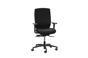 Bürodrehstuhl / Dauphin 'Shape' / schwarz / 2D Armlehnen