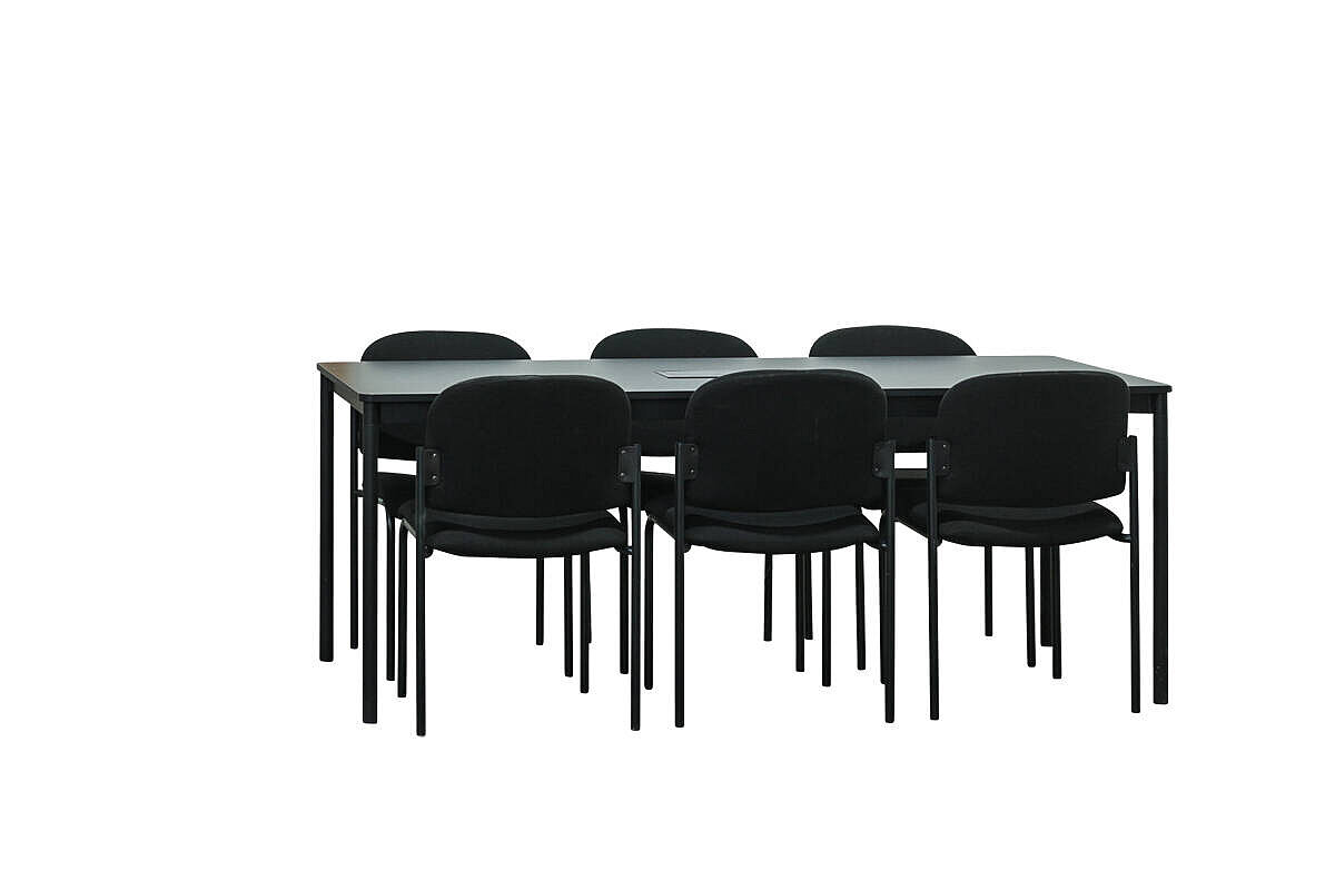 Besprechungstisch / 190 x 80 cm / schwarz / Turnbox