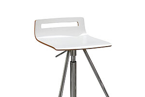 Meet Chair Barhocker mit Fußraste 'mt-901' von Sedus in weiß