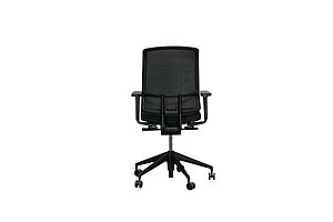 Bürodrehstuhl / vitra 'AM Chair' / Netzrücken / Nero / Hartbodenrollen - NP 875 EUR