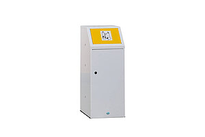 Mülltrennsystem / Wertstoffsammler / VAR Sorting 'WSG 69' / 5 x 90L / Stahlblech verzinkt / weiß