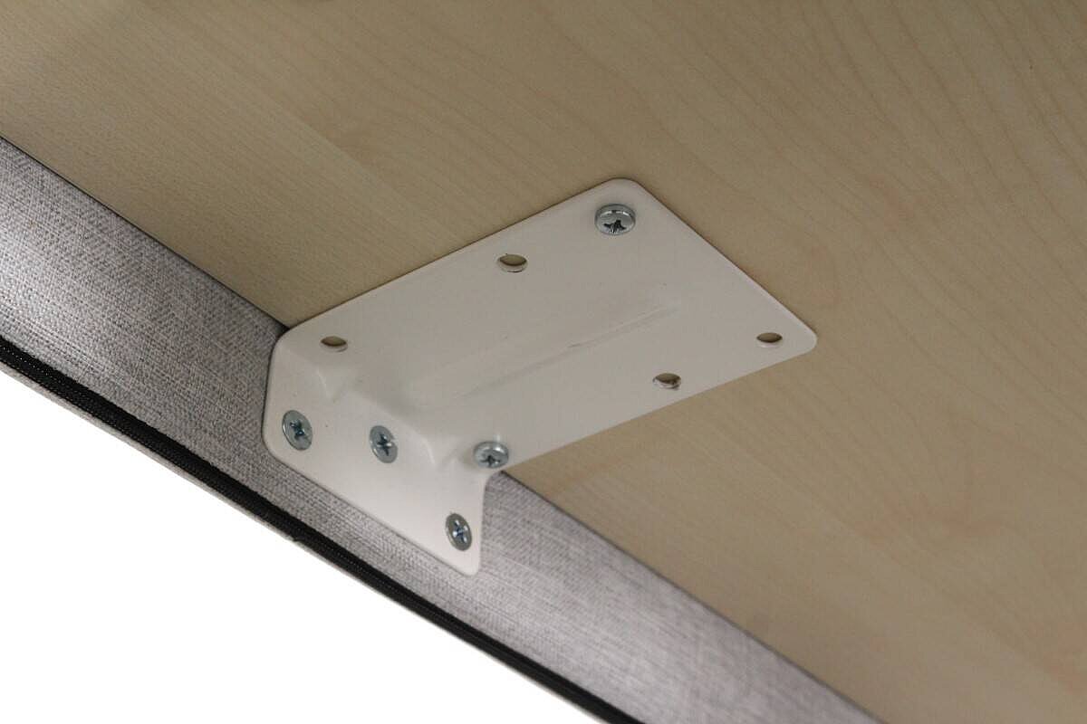 Trennwand / Paneel / Stoff grau / 140 cm