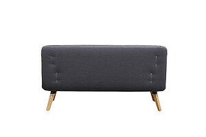 Loungesofa / König & Neurath 'NET.WORK.PLACE Organic' / 2-Sitzer / grau/anthrazit