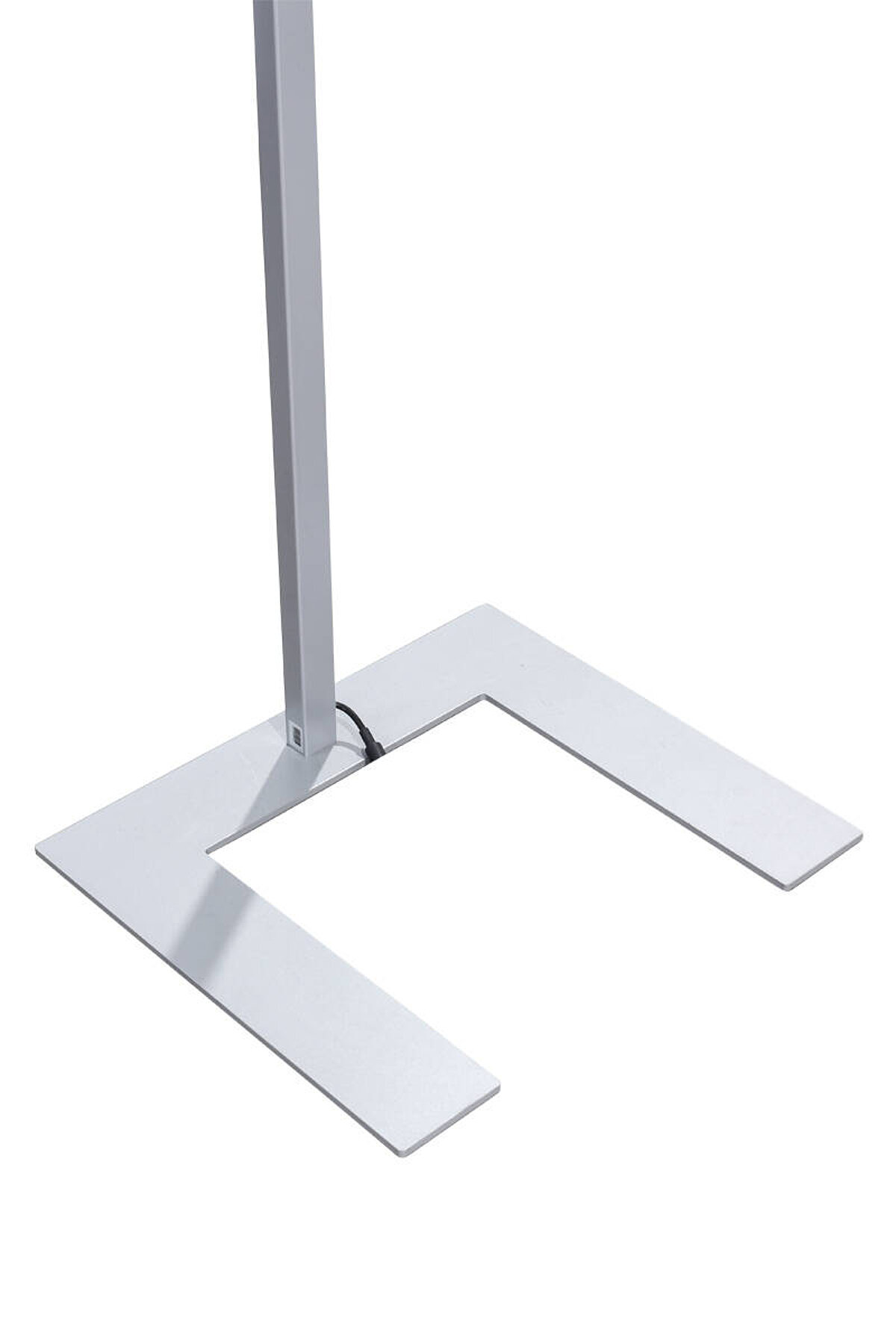 LED-Stehleuchte / Waldmann 'LAVIGO TWIN-T' / silber / PULSE TALK