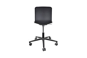 Bürodrehstuhl / vitra 'HAL' / schwarz - mit Sitzkissen in petrol