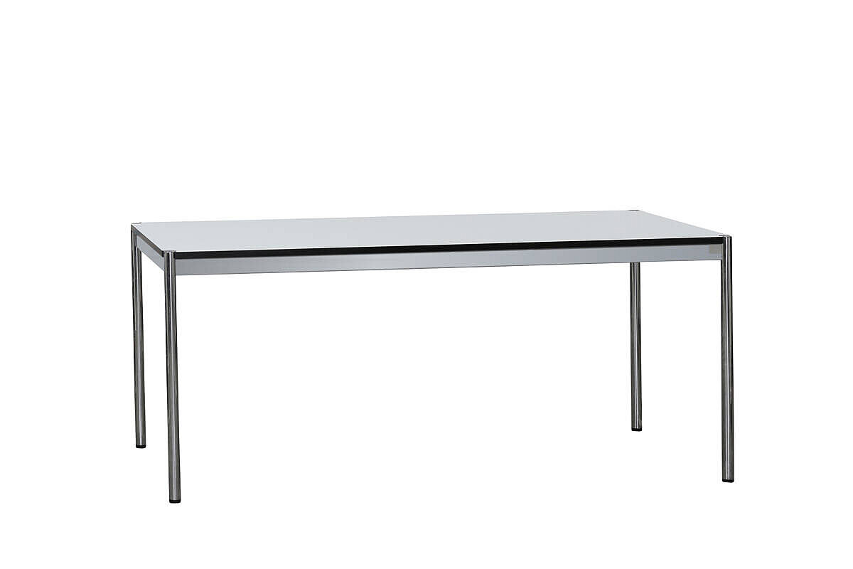 Arbeitsplatz-Set: Schreibtisch USM Haller 175 x 75 cm + Rollcontainer vitra 'Ad Hoc Follow Me 1'