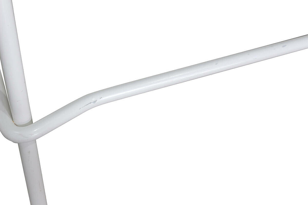 Barhocker / Kinnarps 'Leia' / Sitzschale türkis / Sitzkissen blau / stapelbar