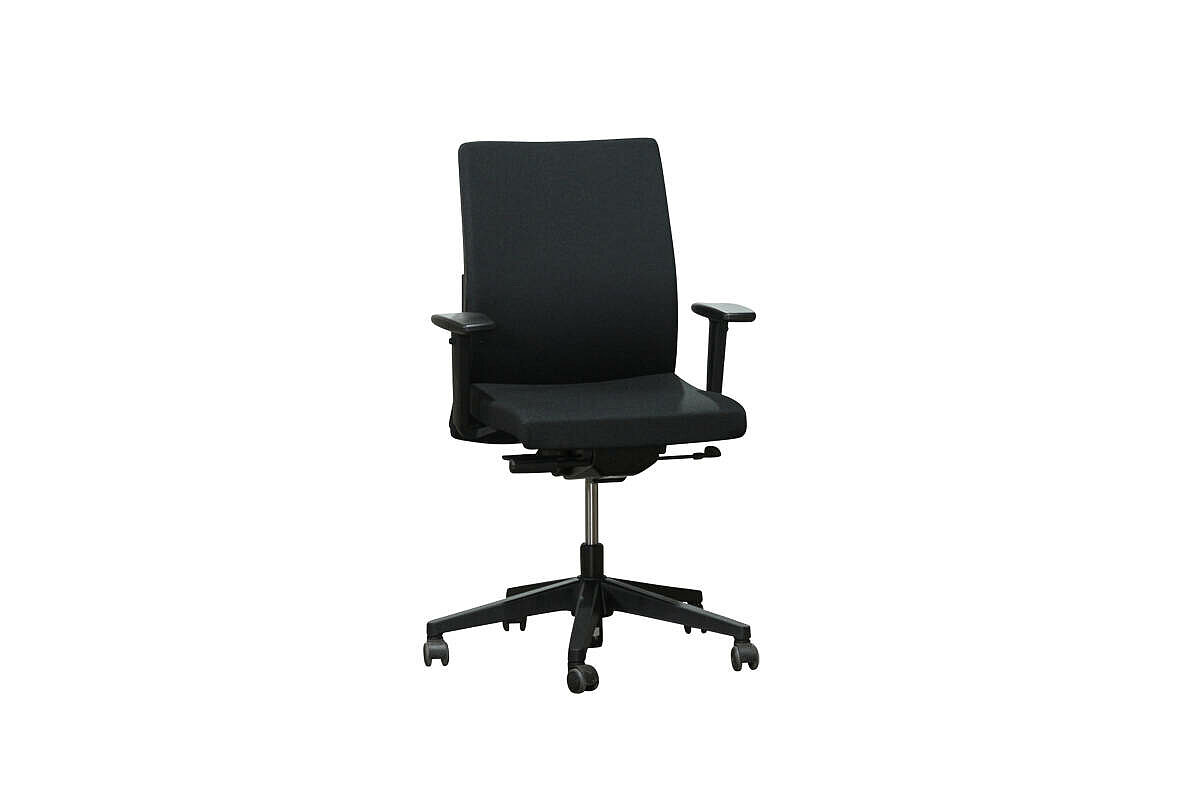 Neuwertig / Bürodrehstuhl / Haworth 'SWIVEL CHAIR' / schwarz